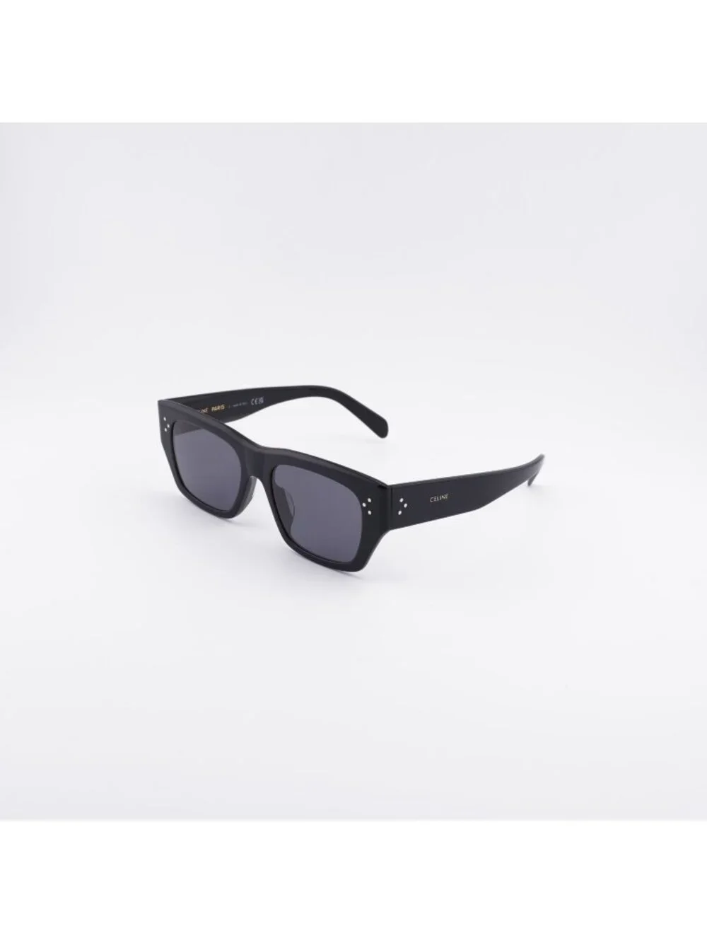 Celine CL40297U 01D Sunglasses Black Square Frame, Grey Polarized Lenses